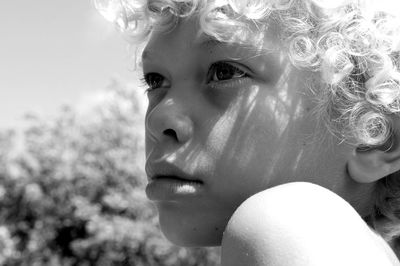 Close-up portrait of young woman