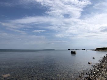 Scenic view of sea against sky