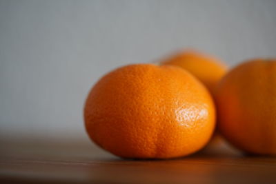 Close-up of orange on table