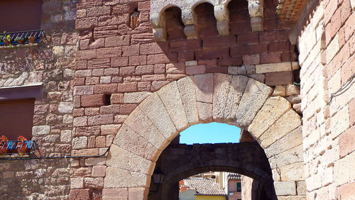 Low angle view of old building