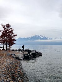 Scenic view of sea against sky