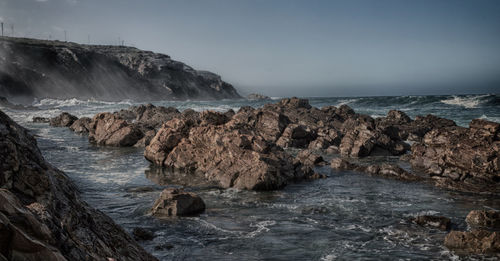 Scenic view of sea against sky