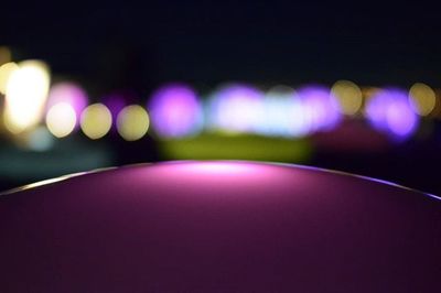 Defocused lights at night