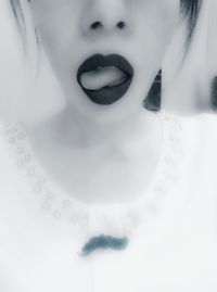 Close-up portrait of young woman