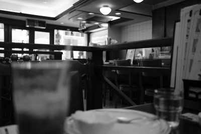 Close-up of empty table