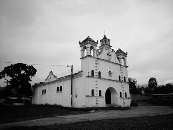 Low angle view of building against sky