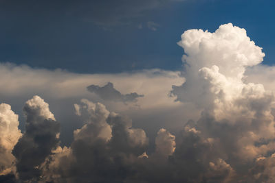 Low angle view of clouds in sky