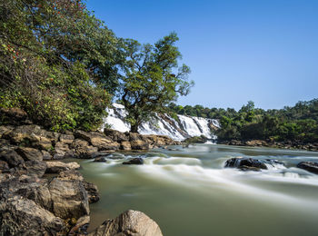 Gurara waterfalls along the river gurara in niger state of nigeria.