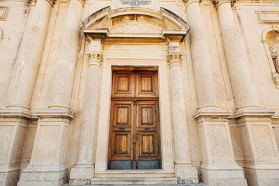 Low angle view of historical building