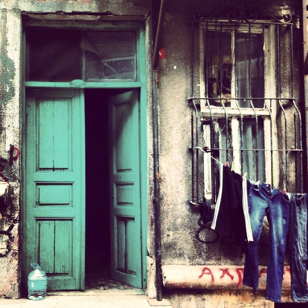 building exterior, architecture, built structure, window, house, door, residential structure, closed, residential building, abandoned, old, entrance, day, damaged, weathered, outdoors, obsolete, wood - material, open, doorway