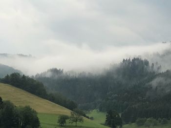 Scenic view of landscape against sky