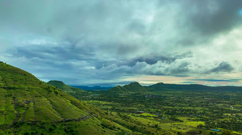 Scenic view of landscape against sky