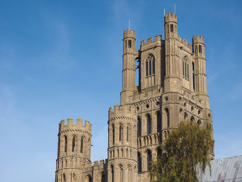 Low angle view of historic building against sky