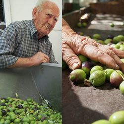 Young woman with fruits on cutting board