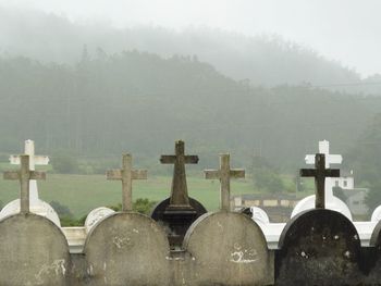View of foggy weather