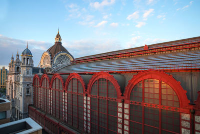 View of mosque against sky in city