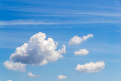 Low angle view of clouds in sky