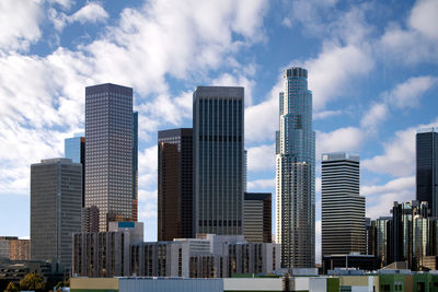 Downtown los angeles skyline from the east side