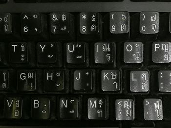 Full frame shot of computer keyboard