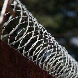 Close-up of barbwire