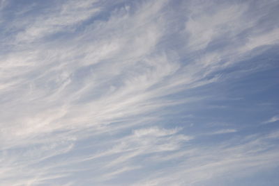 Low angle view of clouds in sky