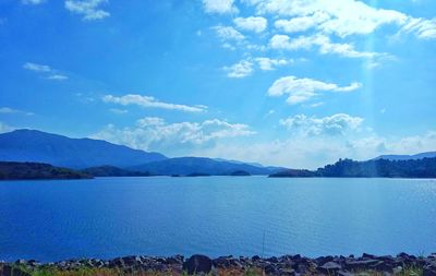 Panoramic view of sea against sky