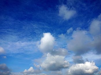 Low angle view of clouds in sky