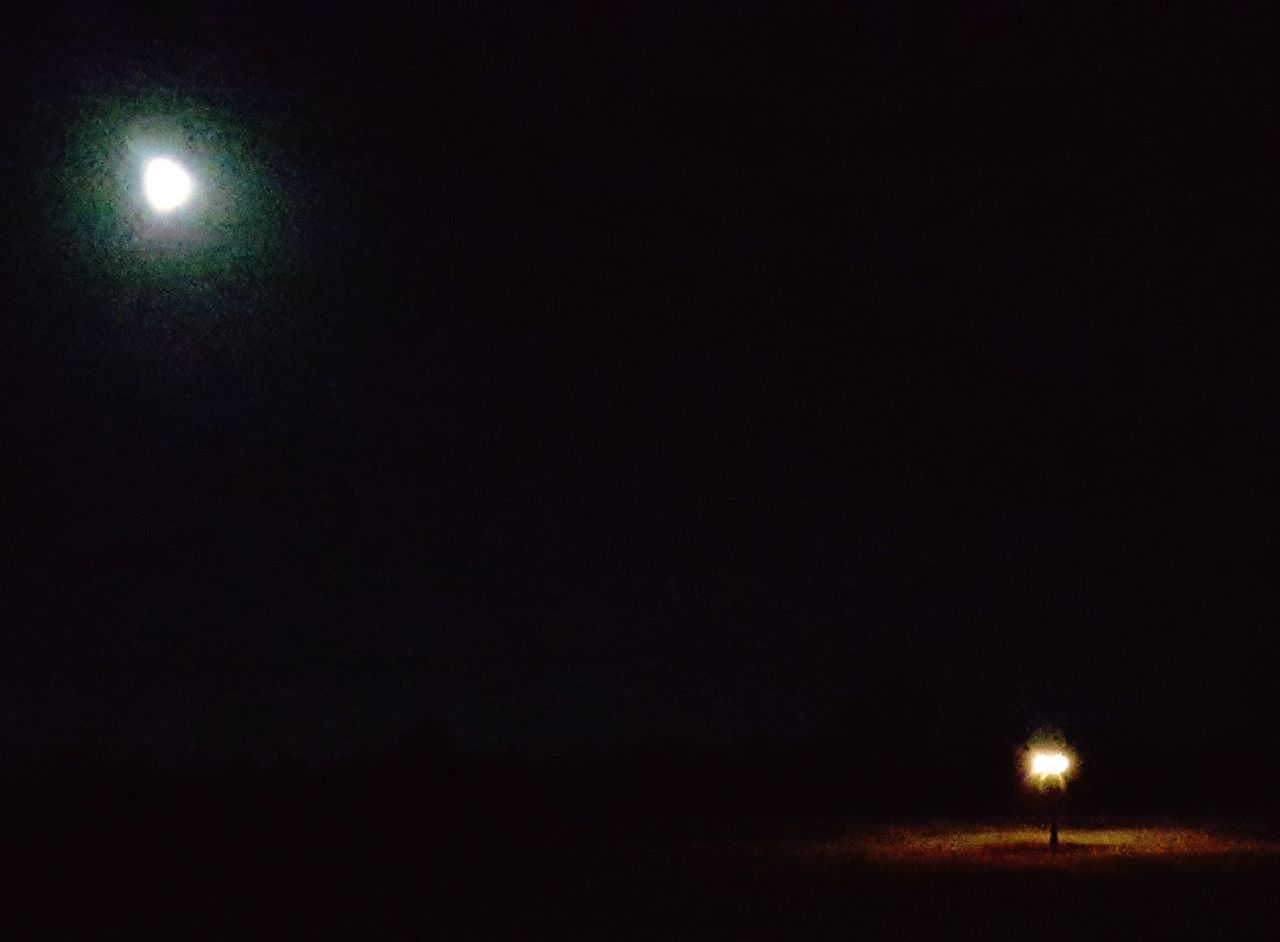 VIEW OF MOON AT NIGHT
