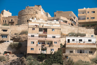 Buildings against sky in city