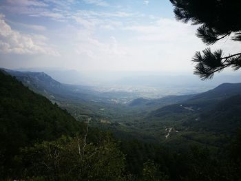 Scenic view of landscape against sky