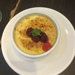 High angle view of meal served in plate