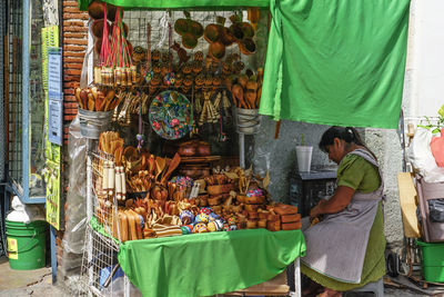 Full frame shot of food for sale at market stall