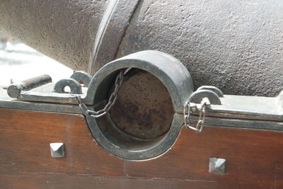 Close-up of metal