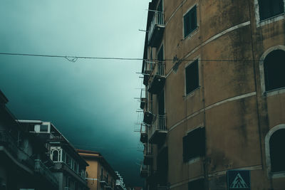 Low angle view of buildings against sky