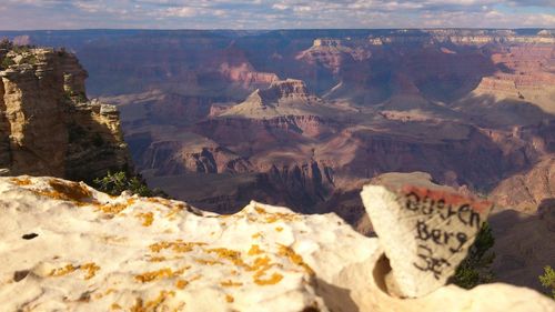 View of rock formations