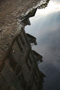 Built structures against the sky