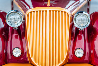 Close-up of vintage car