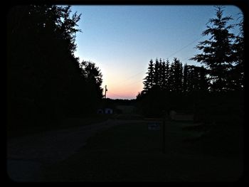 Road at sunset