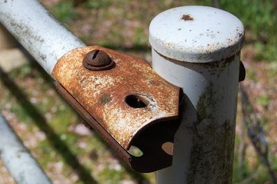 Close-up of rusty metal