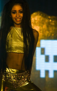 Portrait of young woman