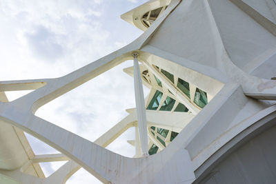 Low angle view of bridge against sky