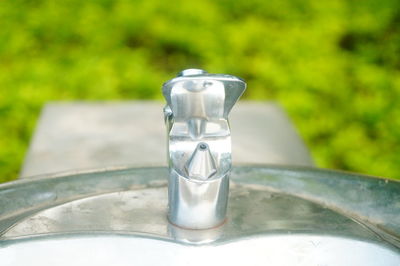 Close-up of drink in glass on table