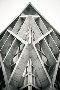 Low angle view of building against clear sky