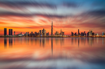 Dubai city center skyline, united arab emirates