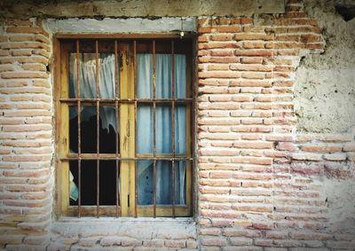 Brick wall with windows