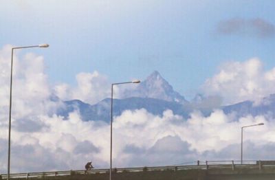 Low angle view of cloudy sky