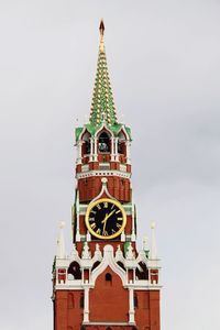 Low angle view of clock tower