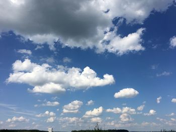 Low angle view of cloudy sky