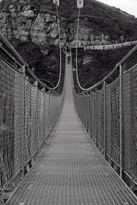 View of suspension bridge