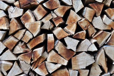 Natural wooden background, chopped firewood. firewood stacked for winter. pile of wood logs